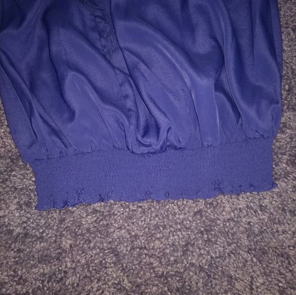 Purple Ruffle One Shoulder Top - Picture 4 of 6